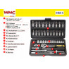 Wmc zestaw kluczy nasadowych 1/4 klucze 46 el