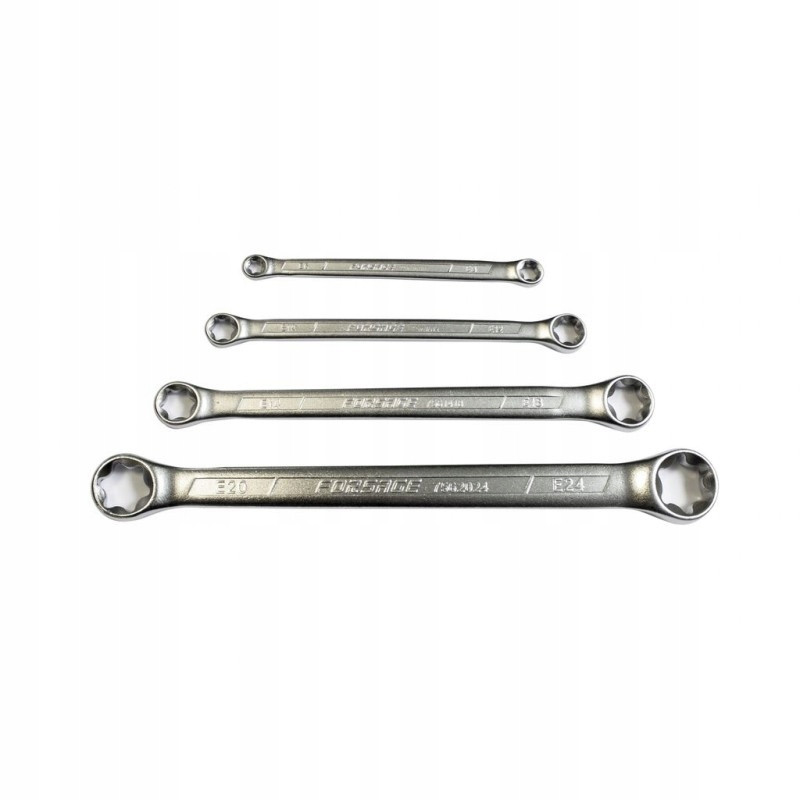 Klucze oczkowe torx 4szt zestaw kluczy e6-e24 crv