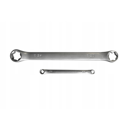 Klucze oczkowe torx 4szt zestaw kluczy e6-e24 crv