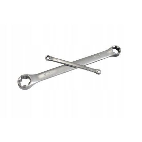 Klucze oczkowe torx 4szt zestaw kluczy e6-e24 crv