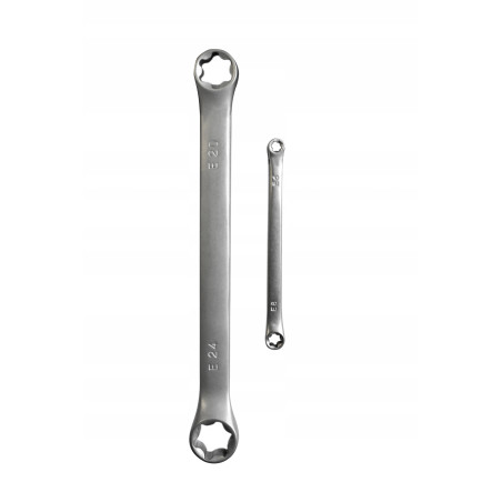 Klucze oczkowe torx 4szt zestaw kluczy e6-e24 crv