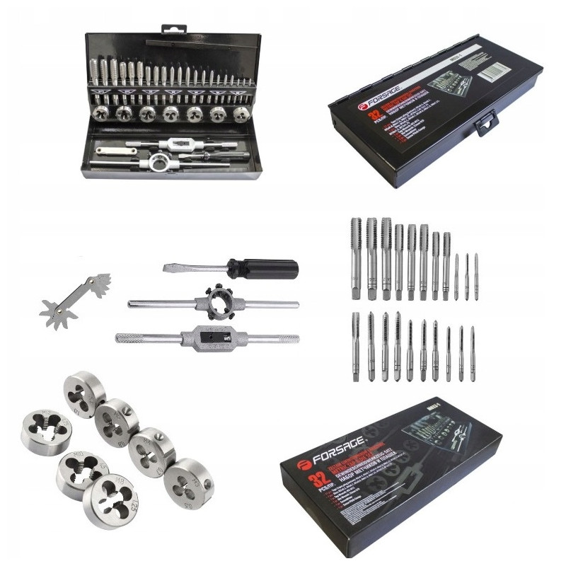 Zestaw narzynek i gwintowników walizka 32 szt