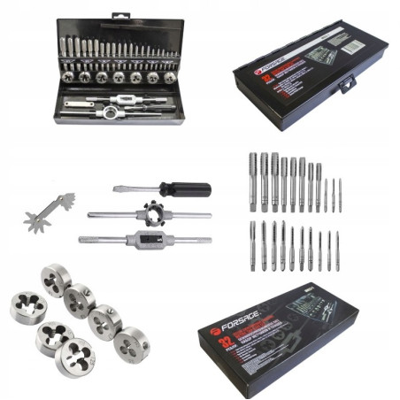 Zestaw narzynek i gwintowników walizka 32 szt