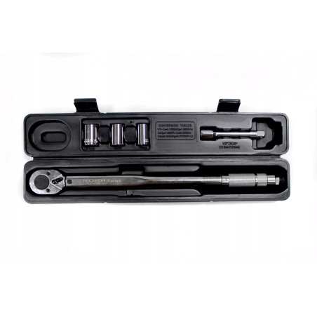 Klucz dynamometryczny 1/2" 40-210nm +nasadki