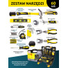 Wmc zestaw narzędziowy 60el nasadki bity szczypce