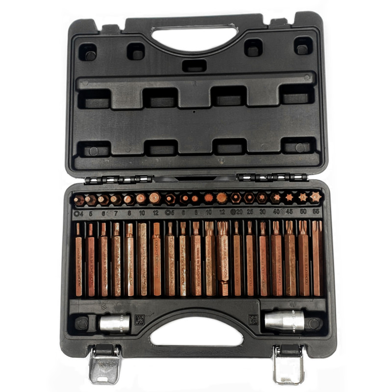Zestaw bitów kluczy imbus spline torx 40 el