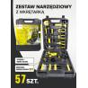 Zestaw narzędziowy z wkrętarką 57 el. walizka