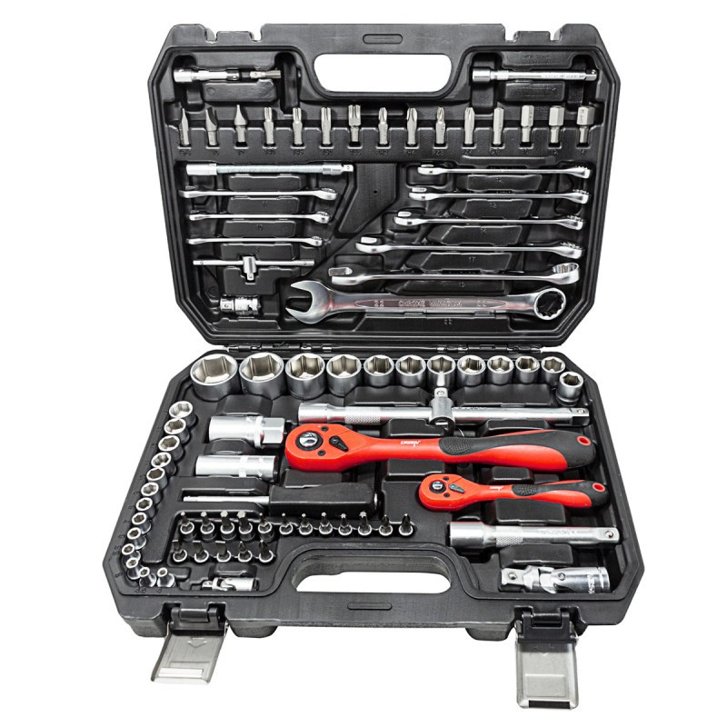 Zestaw kluczy nasadki bity 1/2'' 1/4'' 82 el.