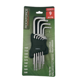 Klucze torx z otworem  długie t10-t50 9szt