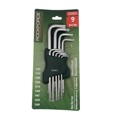 Klucze torx z otworem  długie t10-t50 9szt