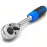 Grzechotka z gumowym uchwytem  1/4" l-155mm