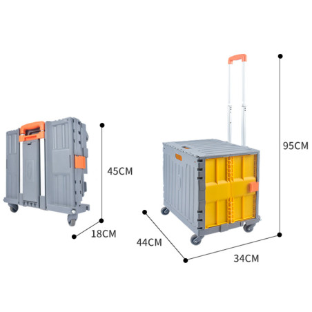 Wózek transportowy platformowy składany 65kg