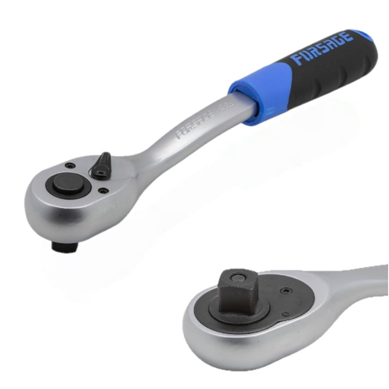 Grzechotka z gumowym uchwytem 1/2" 72 zęby