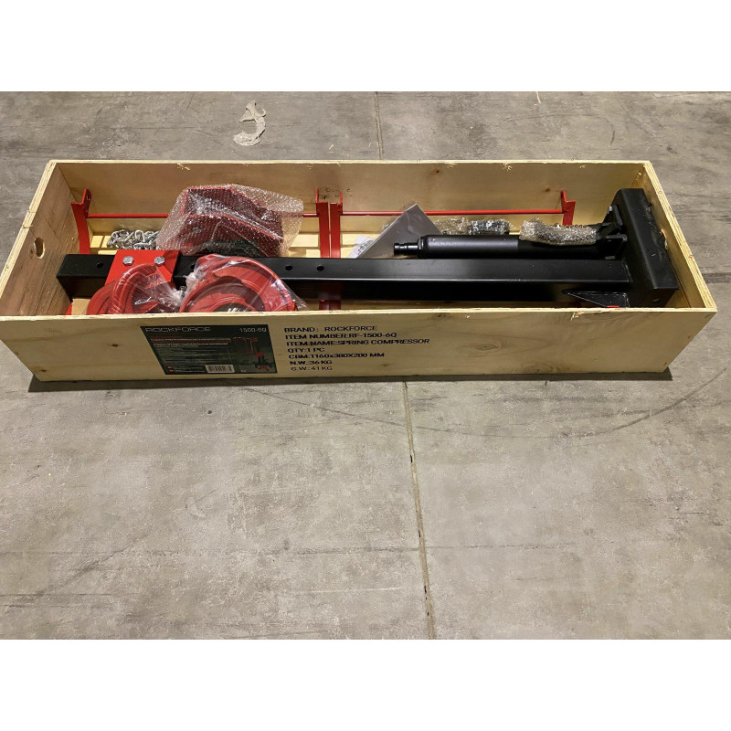 Ściągacz sprężyn hydrauliczny 1t mcpherson kolumnowy z zabezpieczeniem (zakres 210—570 mm)