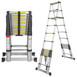 Drabina aluminium teleskopowa 14x14 4.4m 150kg