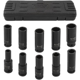 Zestaw nasadek udarowych długich 1/2" 10-24mm