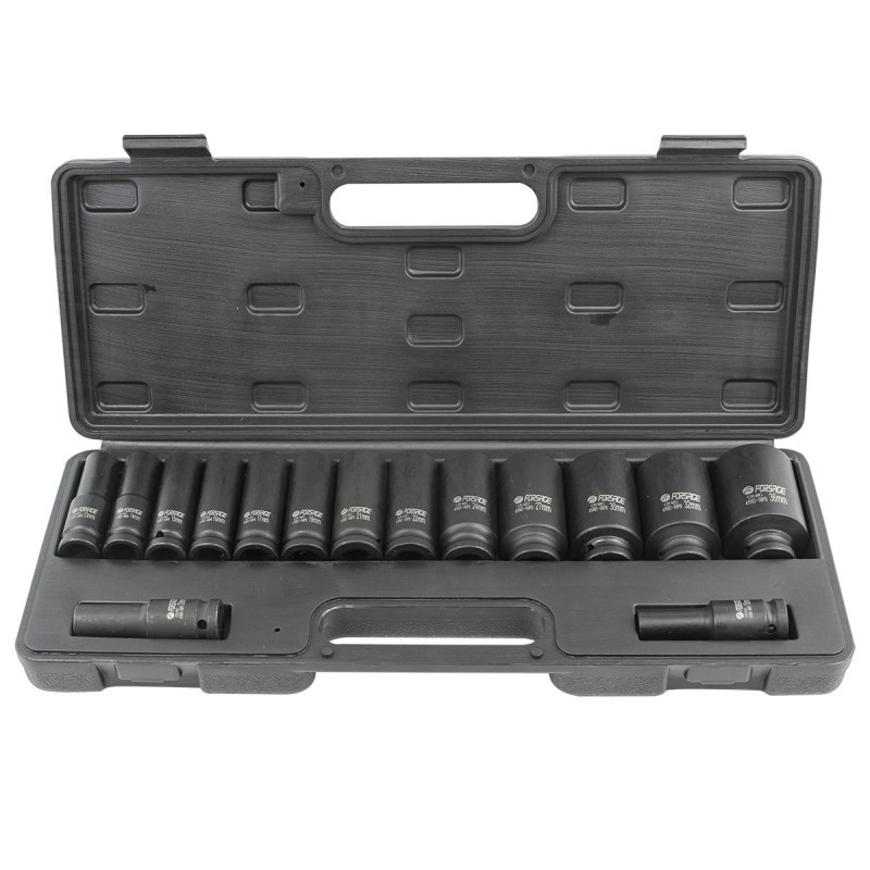 Zestaw nasadek udarowych długich 1/2" 10-36mm 6-kątne