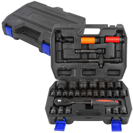 Zestaw nasadek kluczy udarowych 1/2” 32 el