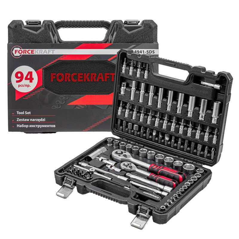 Walizka narzędziowa zestaw narzędzi kluczy 94el Walizka narzędziowa zestaw narzędzi kluczy 94el