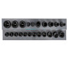 Zestaw nasadek udarowych 1/2" 10-32mm 6-kątne 22el