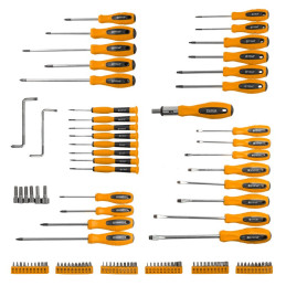 Zestaw śrubokrętów wkrętaków bitów 100 el stojak