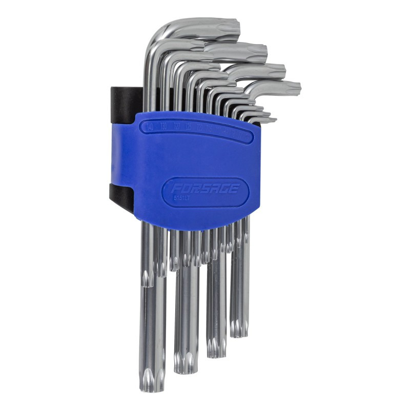 Klucze torx z otworem długie T6-T60 15el