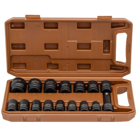 Zestaw nasadek udarowych 1/2" 8-27mm 6-kątne