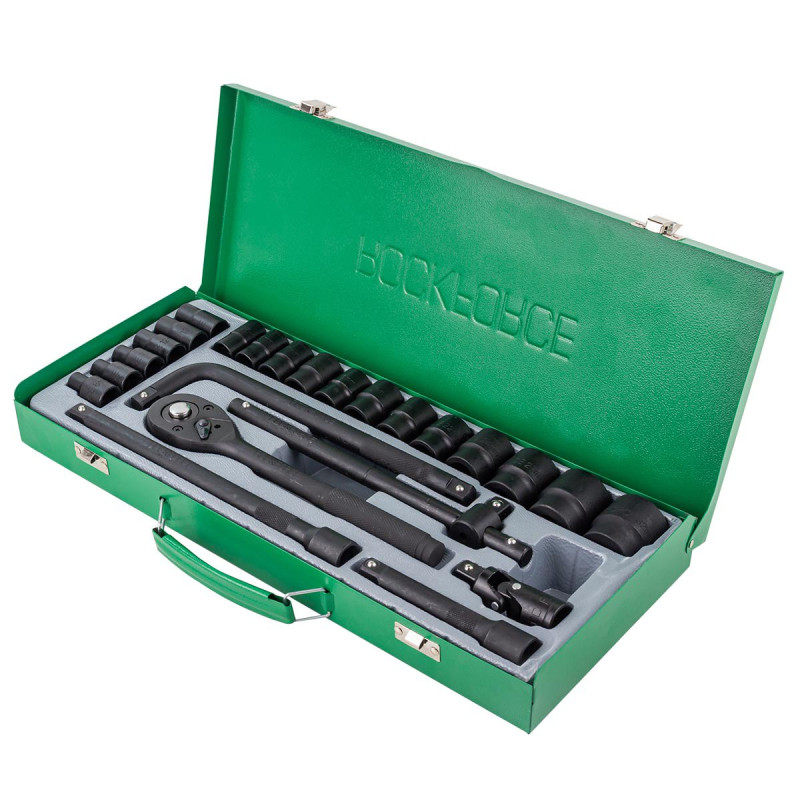 Zestaw klucze nasadowe nasadki grzechotka 1/2" 8-32mm 24el