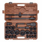 Klucze nasadowe udarowe 3/4'' 17-65mm 6-kątne 26el walizka Klucze nasadowe udarowe 3/4'' 17-65mm 6-kątne 26el walizka