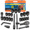 Zestaw nasadek udarowych 3/4" 12-kątne 17-65mm 26el walizka