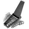 Zestaw klucze płasko-oczkowe z grzechotką 8-19mm 9 el