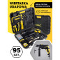Wiertarka udarowa 750W Wiertła Bity Walizka 96el Wiertarka udarowa 750W Wiertła Bity Walizka 96el