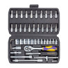 Zestaw kluczy nasadowych 1/4" PZ PH TORX 46 el