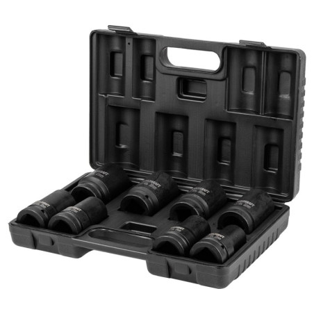 Zestaw nasadek udarowych głębokich 1" 22-41mm 8el