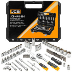 Zestaw narzędzi 1/4" i 3/8" 6-kątnych 4-22mm 94el walizka