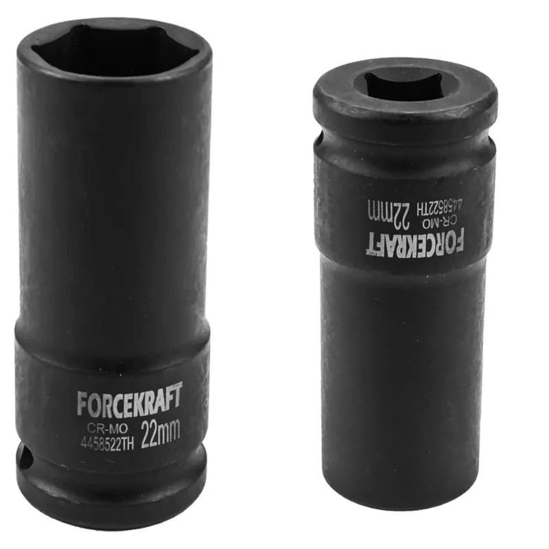 Nasadka udarowa głęboka cienkościenna 1/2" 22mm 6-kątna