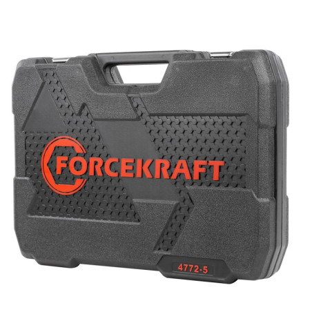 Zestaw narzędzi klucze nasadki bity 1/4" 1/2"  4-32mm 77el walizka