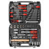 Zestaw narzędzi klucze nasadki bity 1/4" 1/2"  4-32mm 77el walizka