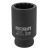 Nasadka udarowa głęboka 3/4" 34mm 12-kątna