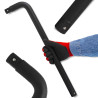 FORCEKRAFT Pokrętło KLUCZ fajkowy typu L do kół opon FELG NASADEK 1" 550mm CR-Mo