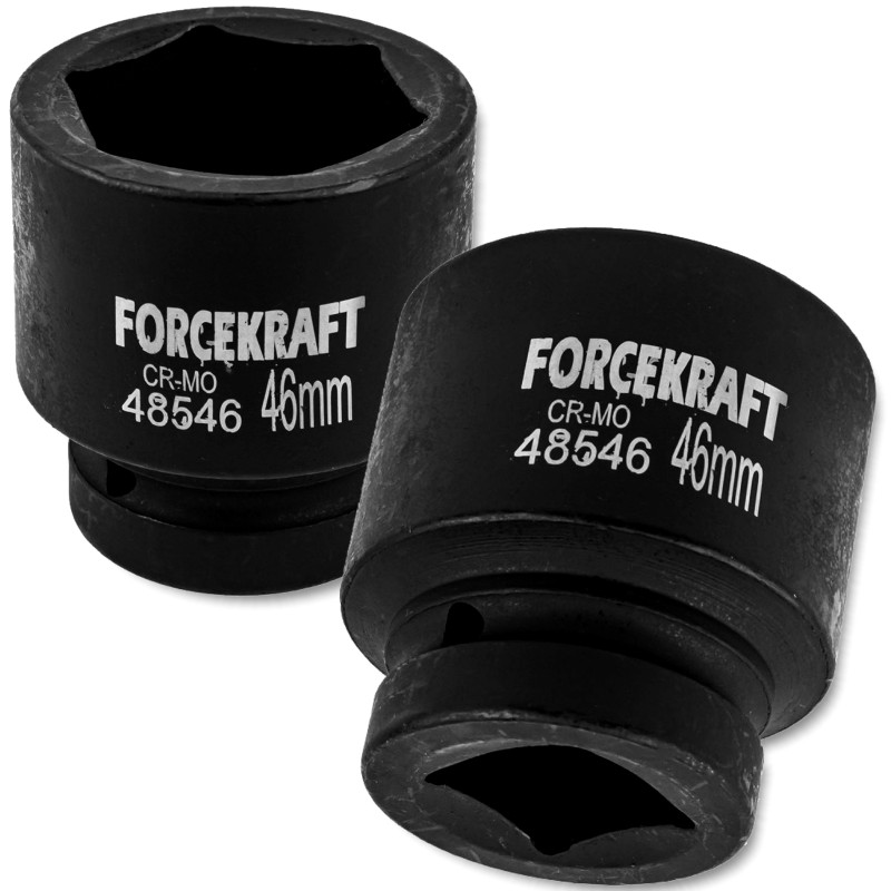 FORCEKRAFT Nasadka Udarowa 1" 46mm 6-kątna FORCEKRAFT Nasadka Udarowa 1" 46mm 6-kątna
