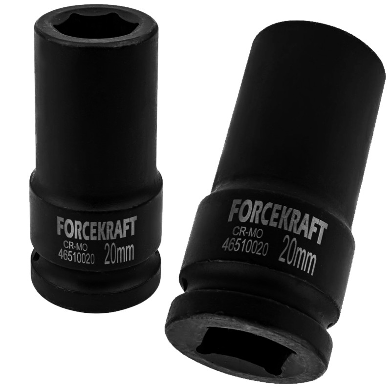 FORCEKRAFT Nasadka udarowa GŁĘBOKA 20mm 3/4" 6-kątna FORCEKRAFT Nasadka udarowa GŁĘBOKA 20mm 3/4" 6-kątna