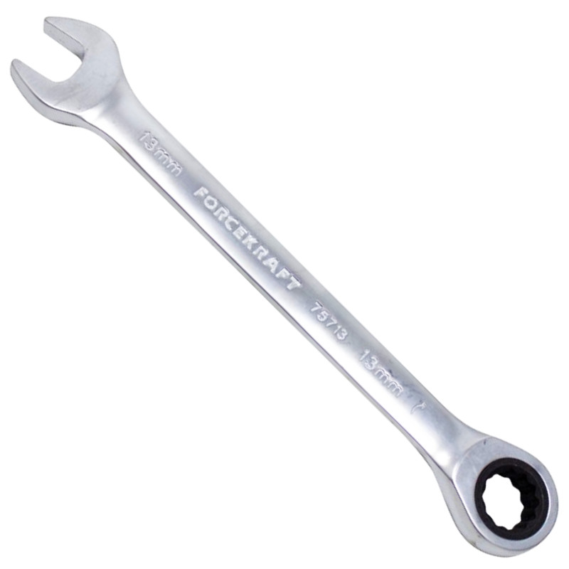 FORCEKRAFT Klucz PŁASKO OCZKOWY z grzechotką 13mm