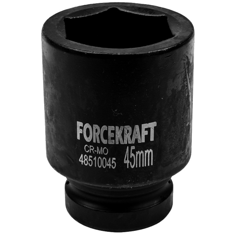 FORCEKRAFT Nasadka udarowa GŁĘBOKA 1" 45mm 6-kątna