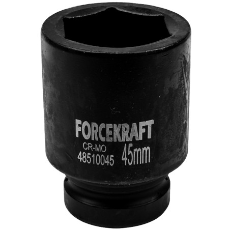 FORCEKRAFT Nasadka udarowa GŁĘBOKA 1" 45mm 6-kątna