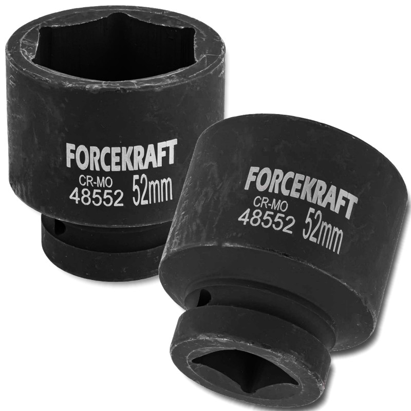 FORCEKRAFT Nasadka udarowa 1" 52mm 6-kątna FORCEKRAFT Nasadka udarowa 1" 52mm 6-kątna