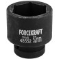 FORCEKRAFT Nasadka udarowa 1" 52mm 6-kątna FORCEKRAFT Nasadka udarowa 1" 52mm 6-kątna