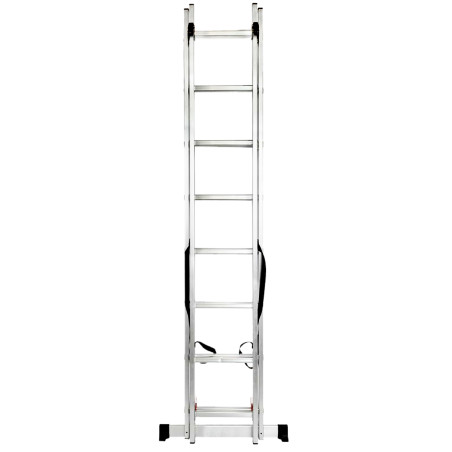 FORCEKRAFT Drabina DWUSTRONNA łączona ALUMINIOWA 2x10 stopni WIELOFUNKCYJNA