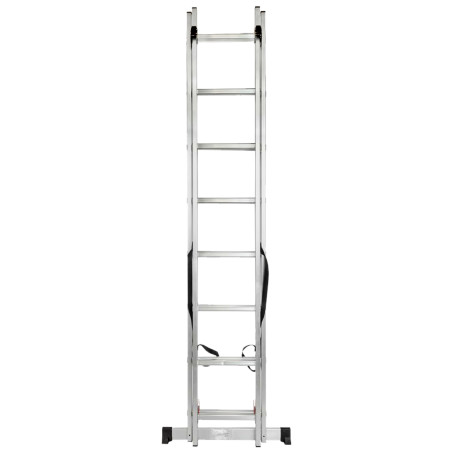 FORCEKRAFT Drabina DWUSTRONNA łączona ALUMINIOWA 2x8 stopni WIELOFUNKCYJNA