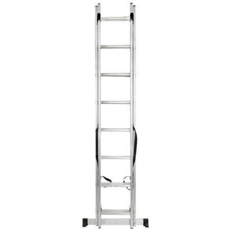 FORCEKRAFT Drabina DWUSTRONNA łączona ALUMINIOWA 2x9 stopni WIELOFUNKCYJNA